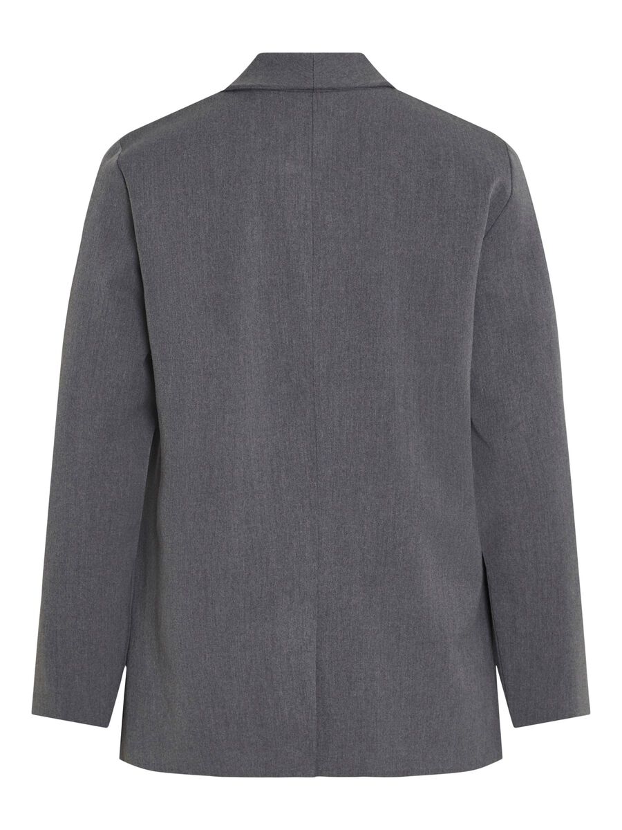 VILA OPEN BLAZER, Medium Grey Melange, highres - 14090069_MediumGreyMelange_002.jpg
