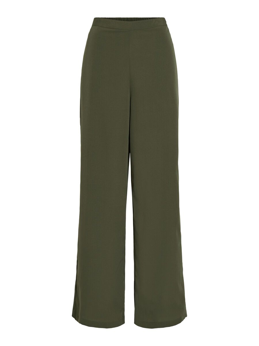 Carousel image - HIGH-WAIST WIDE LEG BROEK, Deep Depths | 1