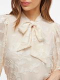 VILA TIE NECK 3/4 SLEEVED TOP, Birch, highres - 14103945_Birch_006.jpg