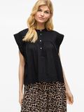 VILA SHORT SLEEVELESS SHIRT, Black Beauty, highres - 14105236_BlackBeauty_007.jpg