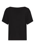 Vila SPETSPRYDD KORTÄRMAD TOPP, Black, highres - 14076835_Black_002.jpg