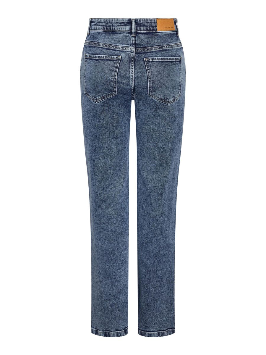 Noisy May NMYOLANDA STRAIGHT FIT JEANS, Medium Blue Denim, highres - 27035211_MediumBlueDenim_002.jpg