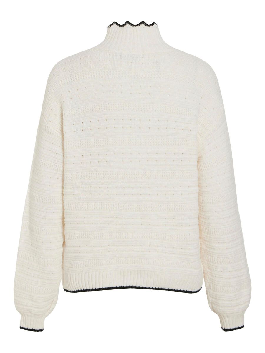 VILA V-NECK KNITTED PULLOVER, Birch, highres - 14109799_Birch_1215153_002.jpg
