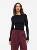 VILA VIRIKA STEHKRAGEN OBERTEIL MIT LANGEN ÄRMELN, Black Beauty, highres - 14107470_BlackBeauty_003.jpg
