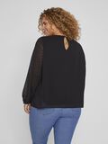 Vila CURVE - POLKA DOT LONG SLEEVED TOP, Black, highres - 14074544_Black_004.jpg