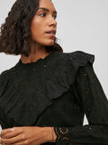 Vila RUCHES SHIRT MET LANGE MOUWEN, Black, highres - 14078939_Black_006.jpg
