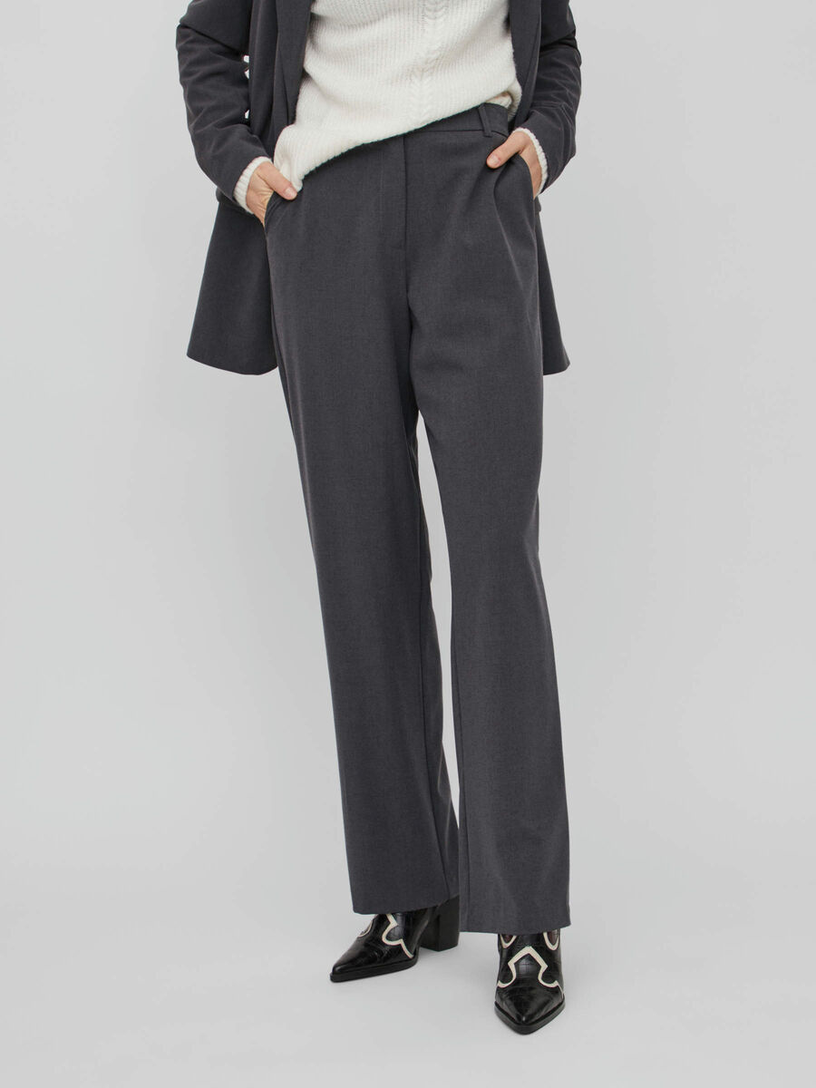 Vila HIGH WAIST HOSE, Dark Grey Melange, highres - 14086899_DarkGreyMelange_003.jpg