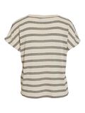 VILA VIHERMINA V-NECK SHORT SLEEVED TOP, Birch, highres - 14107634_Birch_1193750_002.jpg