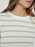 VILA VIDALO STRIPED KNITTED PULLOVER, White Alyssum, highres - 14101685_WhiteAlyssum_1178546_006.jpg