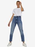 Noisy May NMMONI CROPPED HÖG MIDJA STRAIGHT FIT-JEANS, Dark Blue Denim, highres - 27022745_DarkBlueDenim_007.jpg