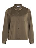 Vila SHINY LOOSE FIT CAMICIA, Dusty Olive, highres - 14096942_DustyOlive_001.jpg