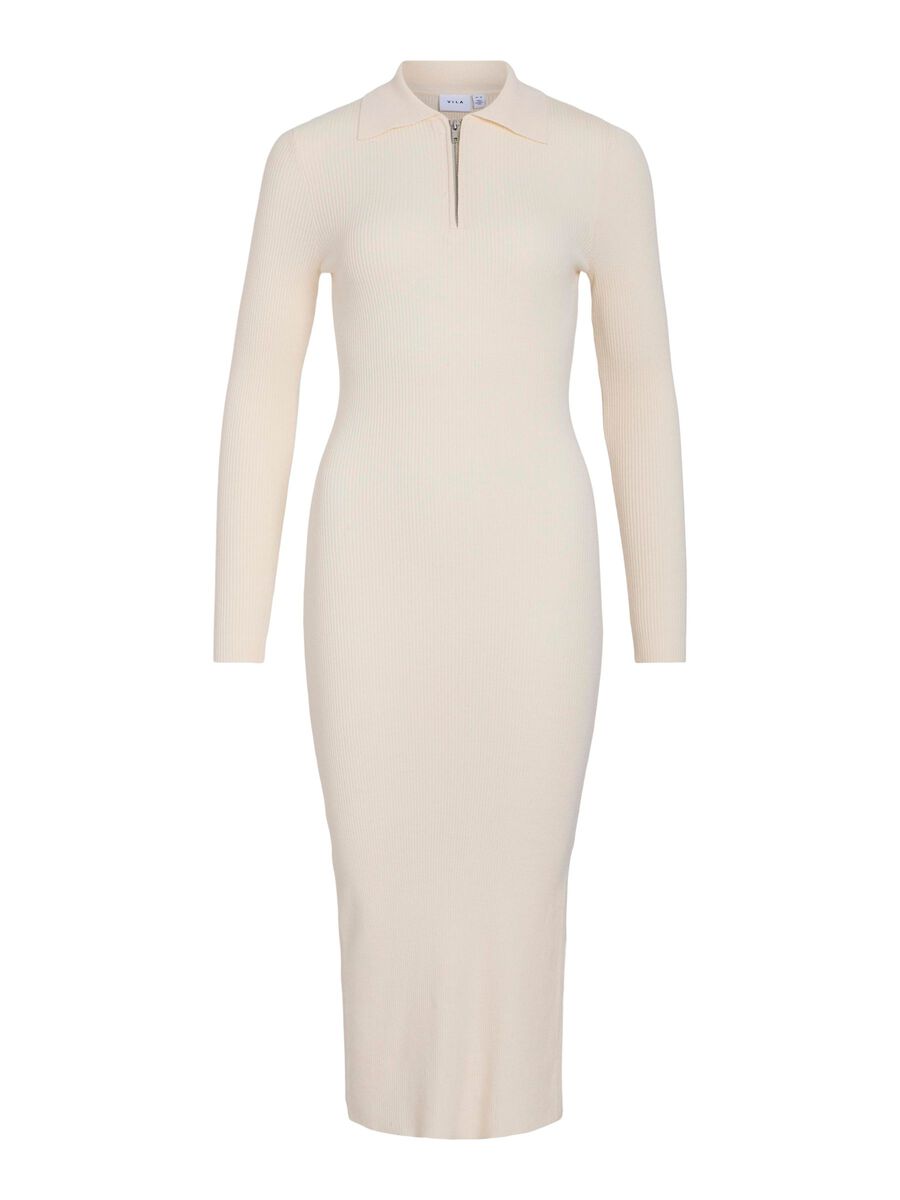 VILA KNITTED MIDI DRESS, Birch, highres - 14104612_Birch_001.jpg