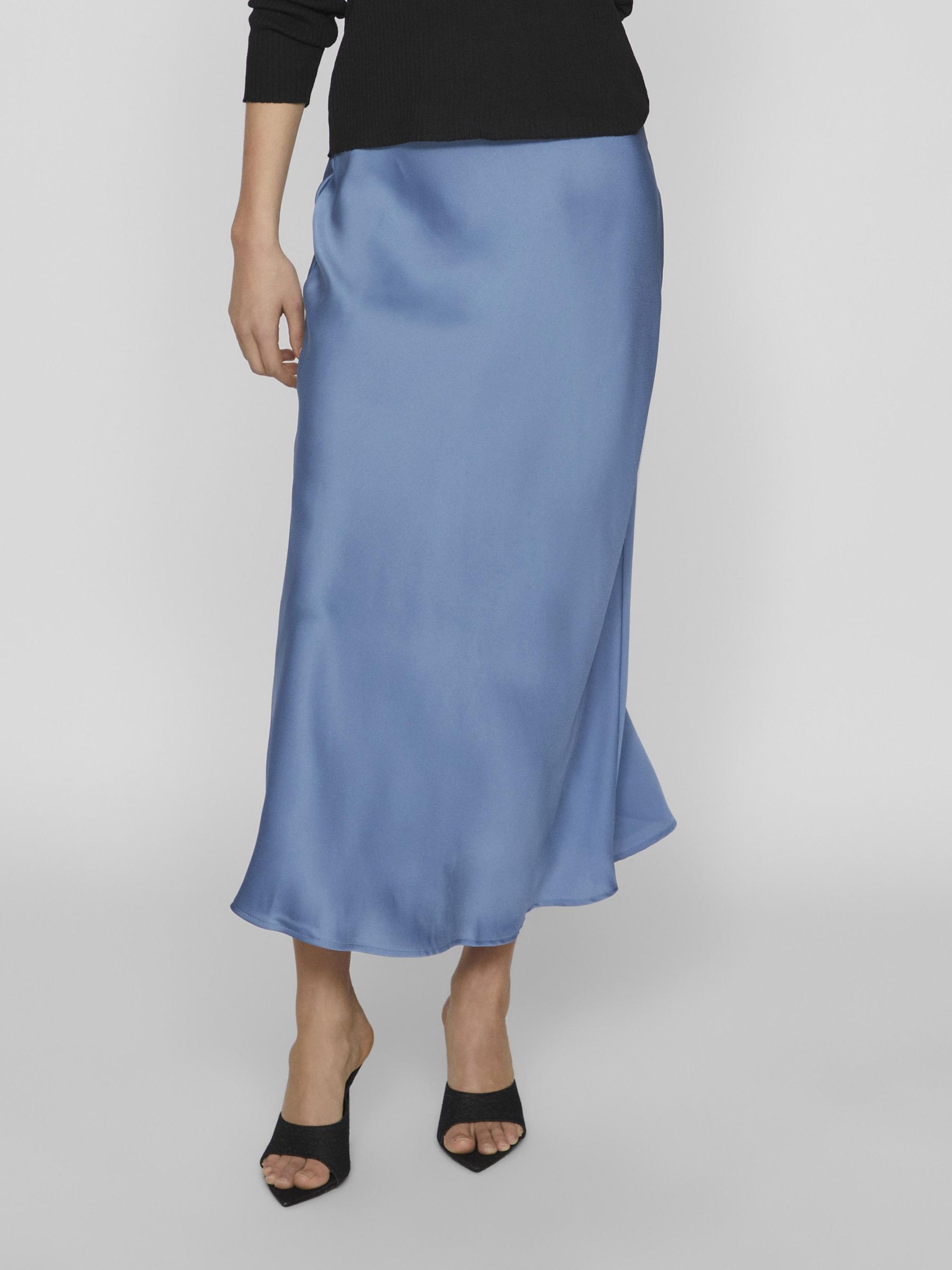 Vila kjol vipers knit store midi skirt