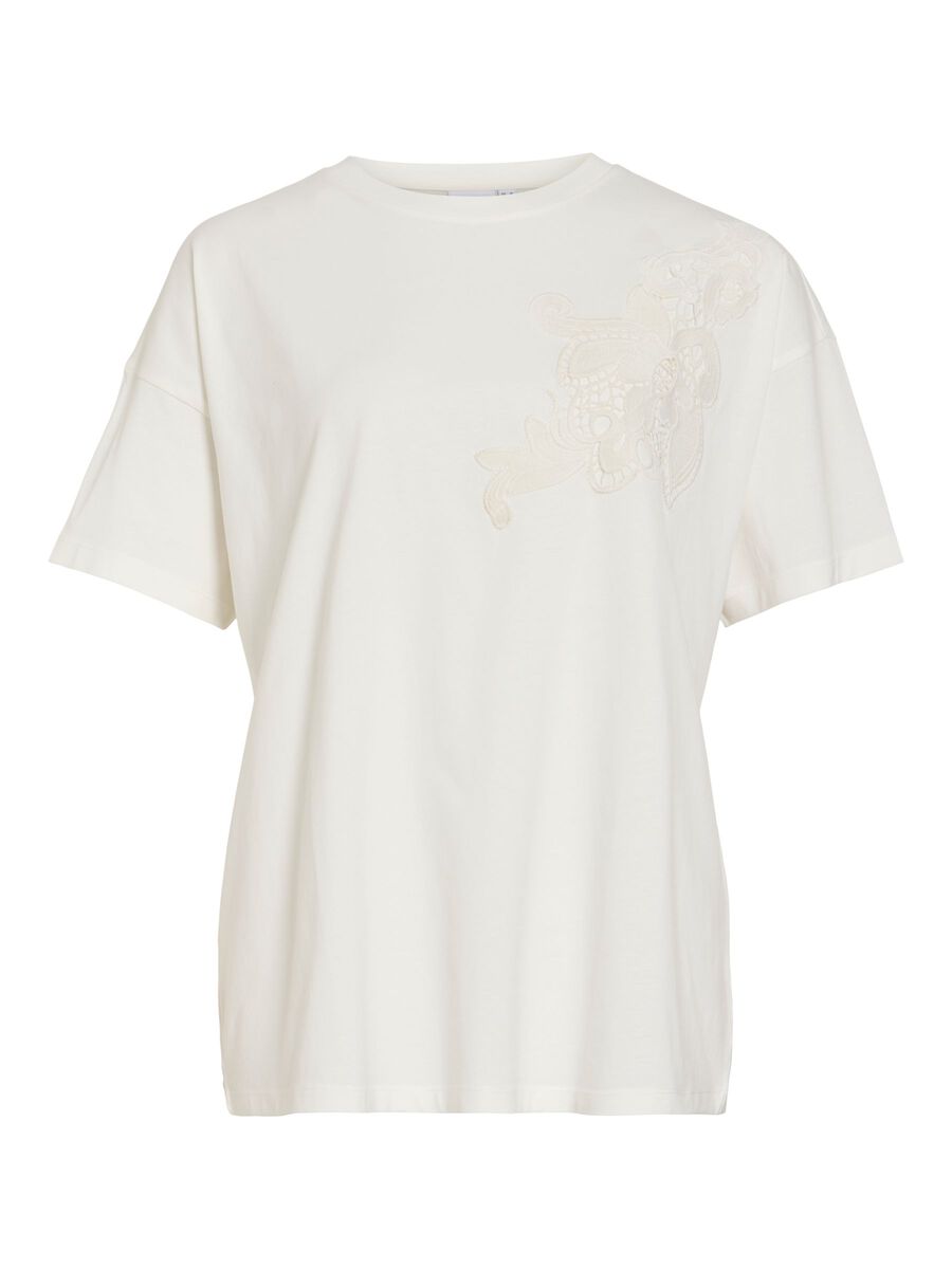 Product carousel image - VIVORA ROUND NECK OVERSIZED T-SHIRT, Snow White | 2