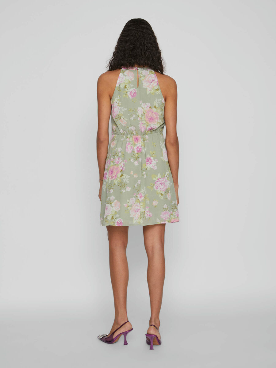 Vila FLORAL MINI OCCASION DRESS, Desert Sage, highres - 14067537_DesertSage_1042372_004.jpg