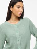Product image thumbnail - VIDALO RUND UDSK&AElig;RING STRIKKET CARDIGAN, Blue Surf | 3