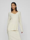 VILA V-NECK KNITTED PULLOVER, Birch, highres - 14099672_Birch_003.jpg