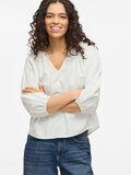 VILA V-NECK 3/4 SLEEVED TOP, Snow White, highres - 14104795_SnowWhite_007.jpg