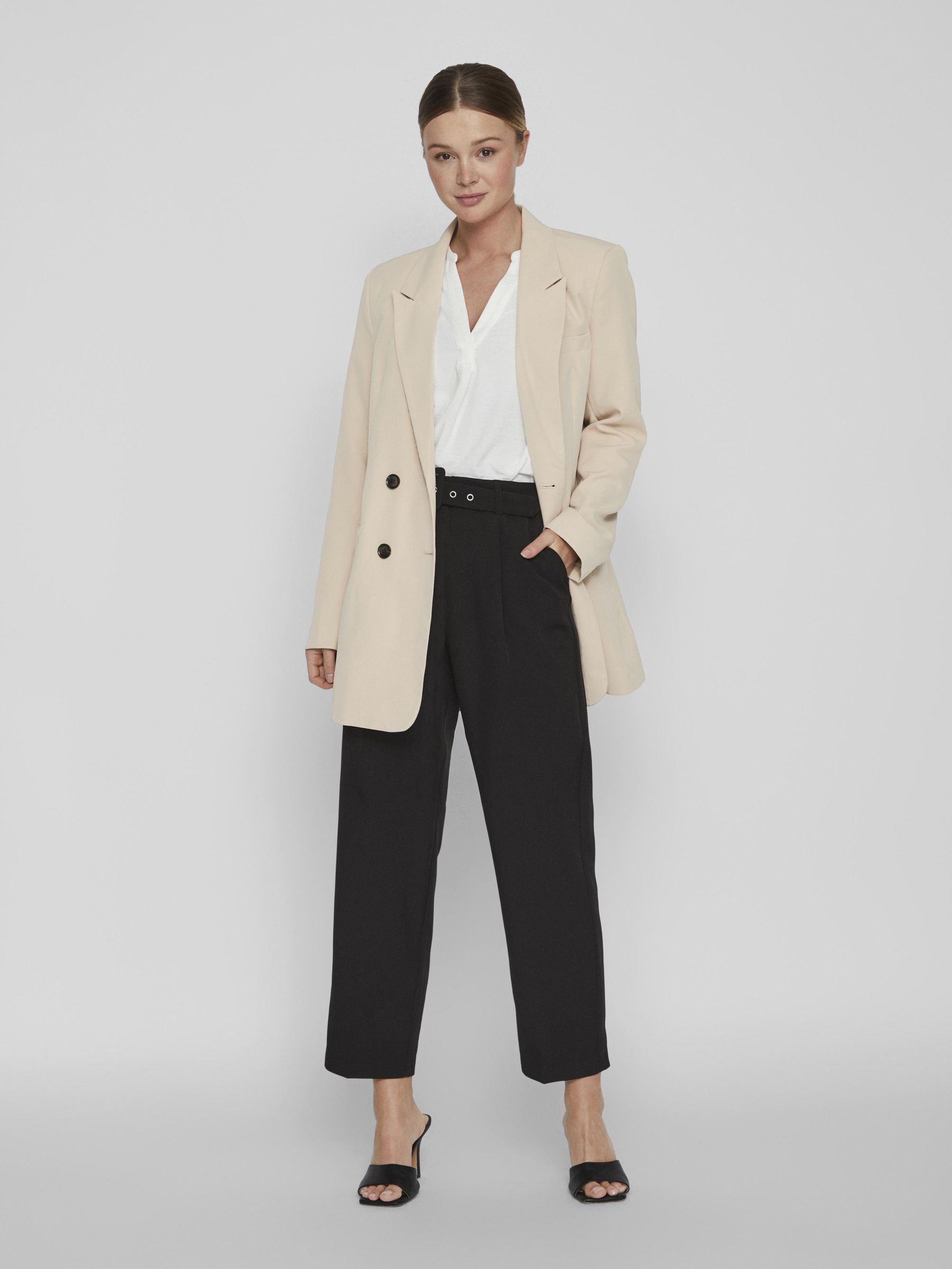 Cement colour blazer sales