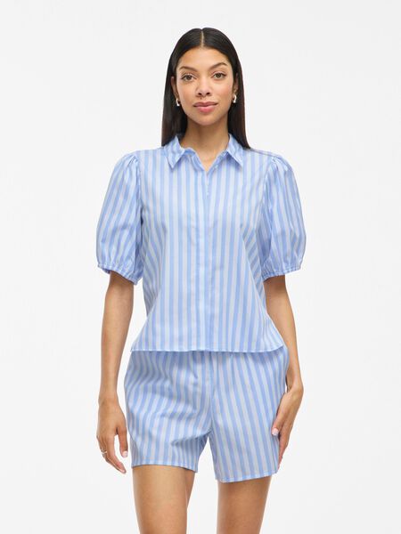 VILA VIASTANA SHORT SLEEVED SHIRT, Kentucky Blue, highres - 14111101_KentuckyBlue_1228818_003.jpg