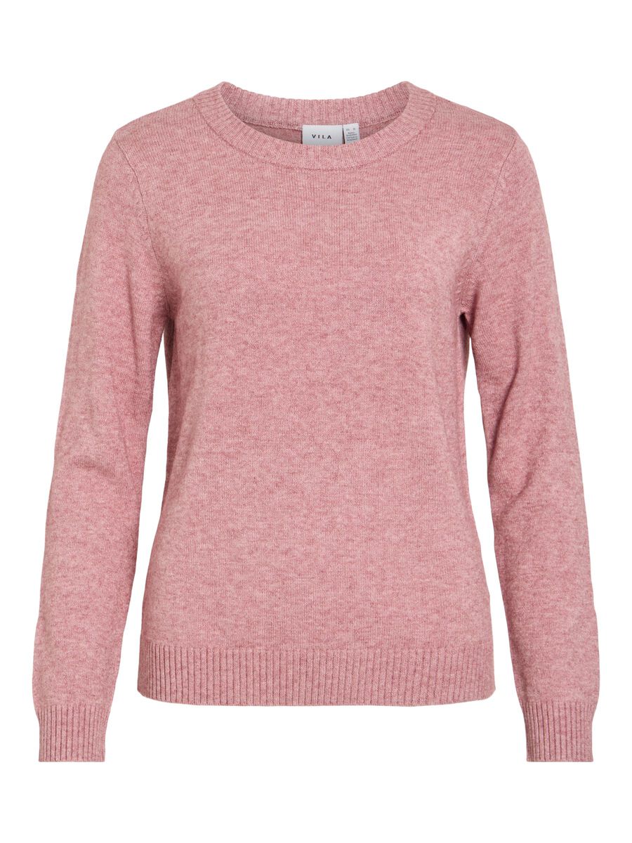 Carousel image - VIRIL ROUND NECK KNITTED PULLOVER, Nostalgia Rose | 1