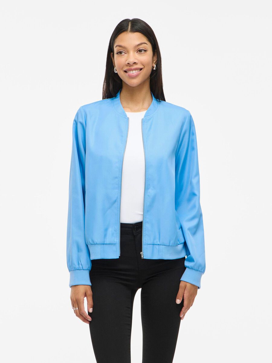 VILA REISSVERSCHLUSS BOMBERJACKE, Blissful Blue, highres - 14100221_BlissfulBlue_003.jpg