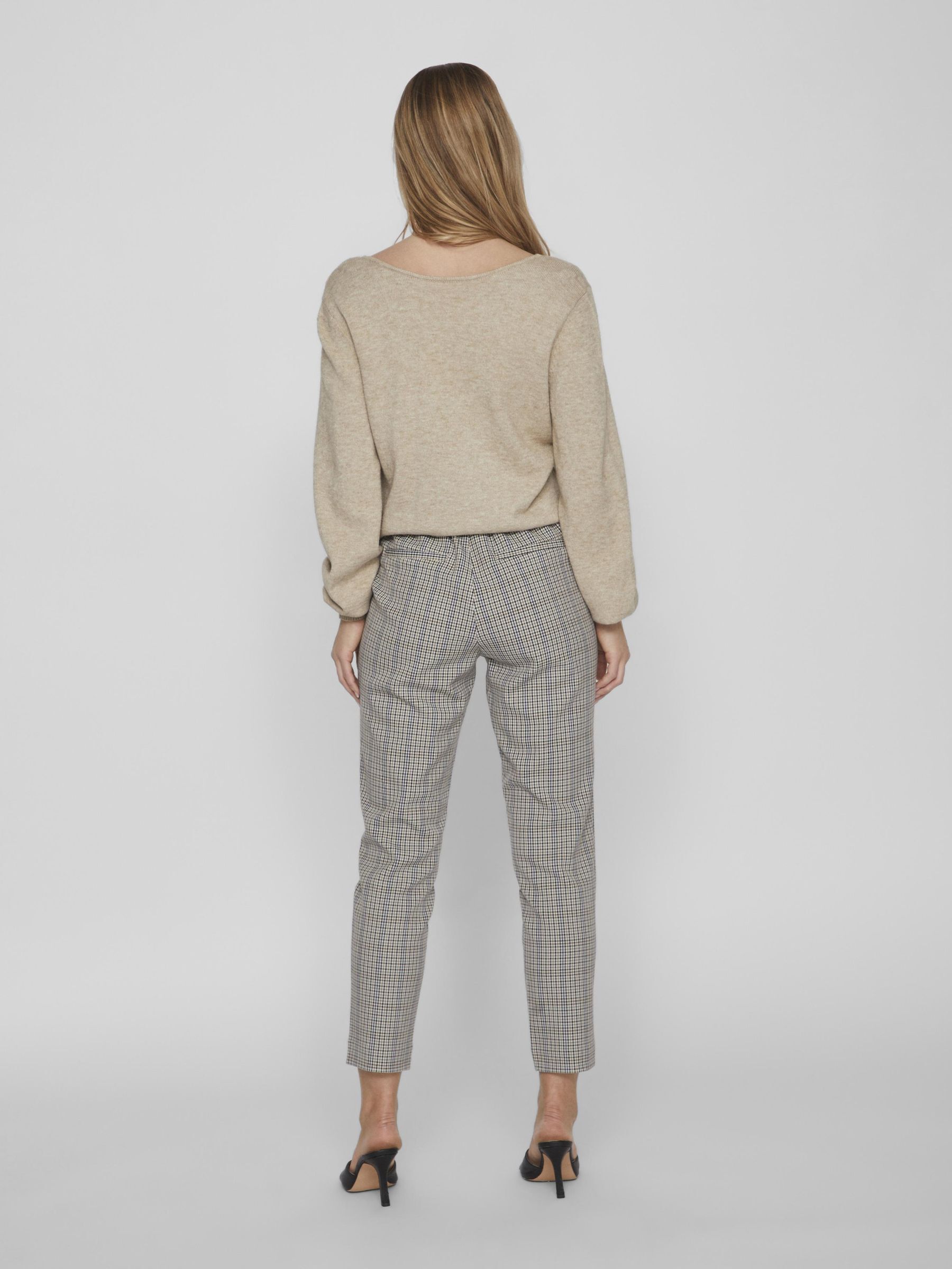 Pantalon taille hotsell haute a carreaux
