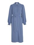 Vila TIE WAIST LONG SLEEVED DRESS, Coronet Blue, highres - 14099156_CoronetBlue_001.jpg