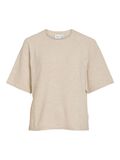 Product image thumbnail - VILIGA SHORT SLEEVED KNITTED TOP, Birch | 5