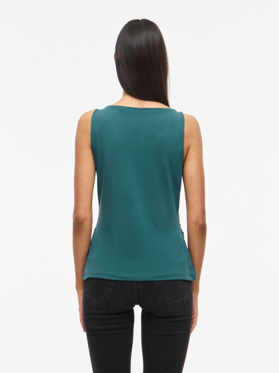 Product carousel image - VIMODALA BOATNECK SLEEVELESS TOP, Atlantic Deep | 2