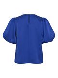 VILA VIELLETTE RONDE HALS TOP MET KORTE MOUWEN, Mazarine Blue, highres - 14107986_MazarineBlue_002.jpg