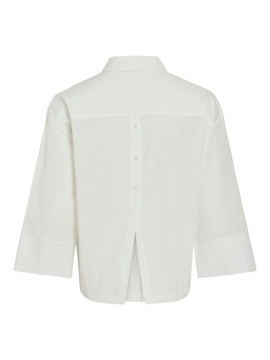VILA VIBELFIE LONG SLEEVED SHIRT, Snow White, highres - 14107945_SnowWhite_002.jpg