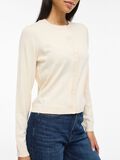 Product image thumbnail - VIMALU - COL ROND CARDIGAN EN MAILLE, Sandshell | 5