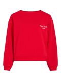 VILA VIHOLLIE - COL ROND SWEAT-SHIRT À MANCHES LONGUES, Racing Red, highres - 14112089_RacingRed_1234079_001.jpg