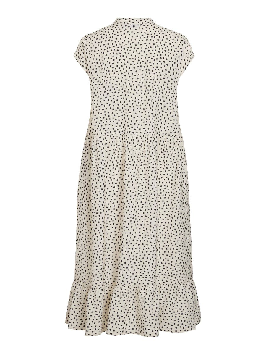 VILA VIMANE SHORT SLEEVED MIDI DRESS, Cloud Dancer, highres - 14110061_CloudDancer_1218992_002.jpg