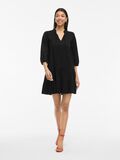 VILA VIPETRA 3/4 SLEEVED SHORT DRESS, Black Beauty, highres - 14109524_BlackBeauty_005.jpg