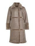 Vila IMITERT SHEARLING KÅPE, Simply Taupe, highres - 14088328_SimplyTaupe_001.jpg