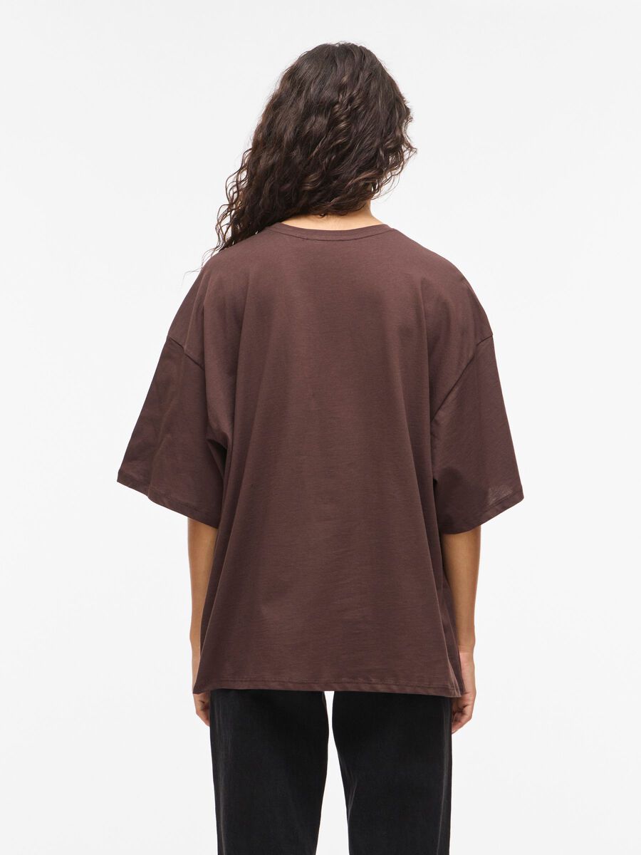 Product carousel image - CUELLO REDONDO VILEMON CAMISETA EXTRAGRANDE, Coffee Bean | 2