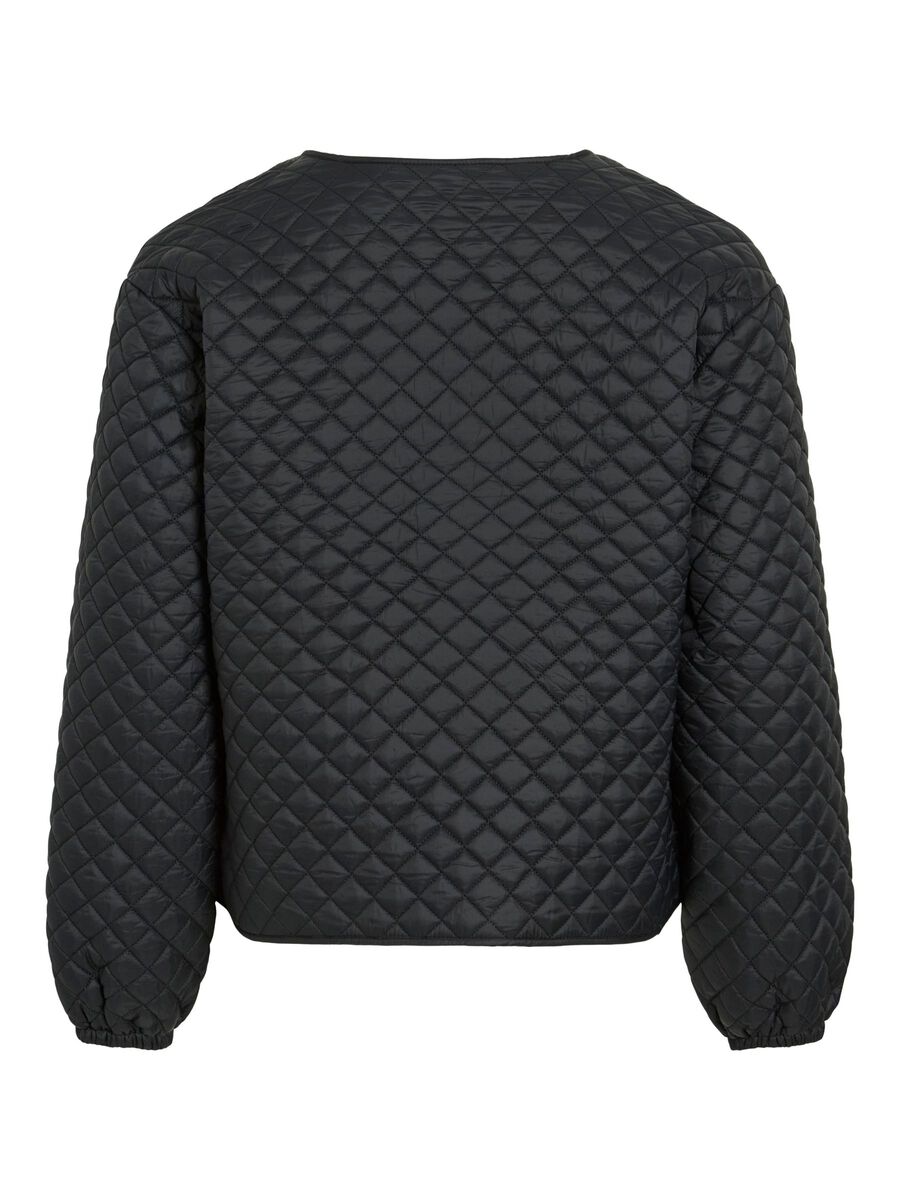 VILA VIBENJI QUILTED JACKET, Black Beauty, highres - 14107509_BlackBeauty_002.jpg