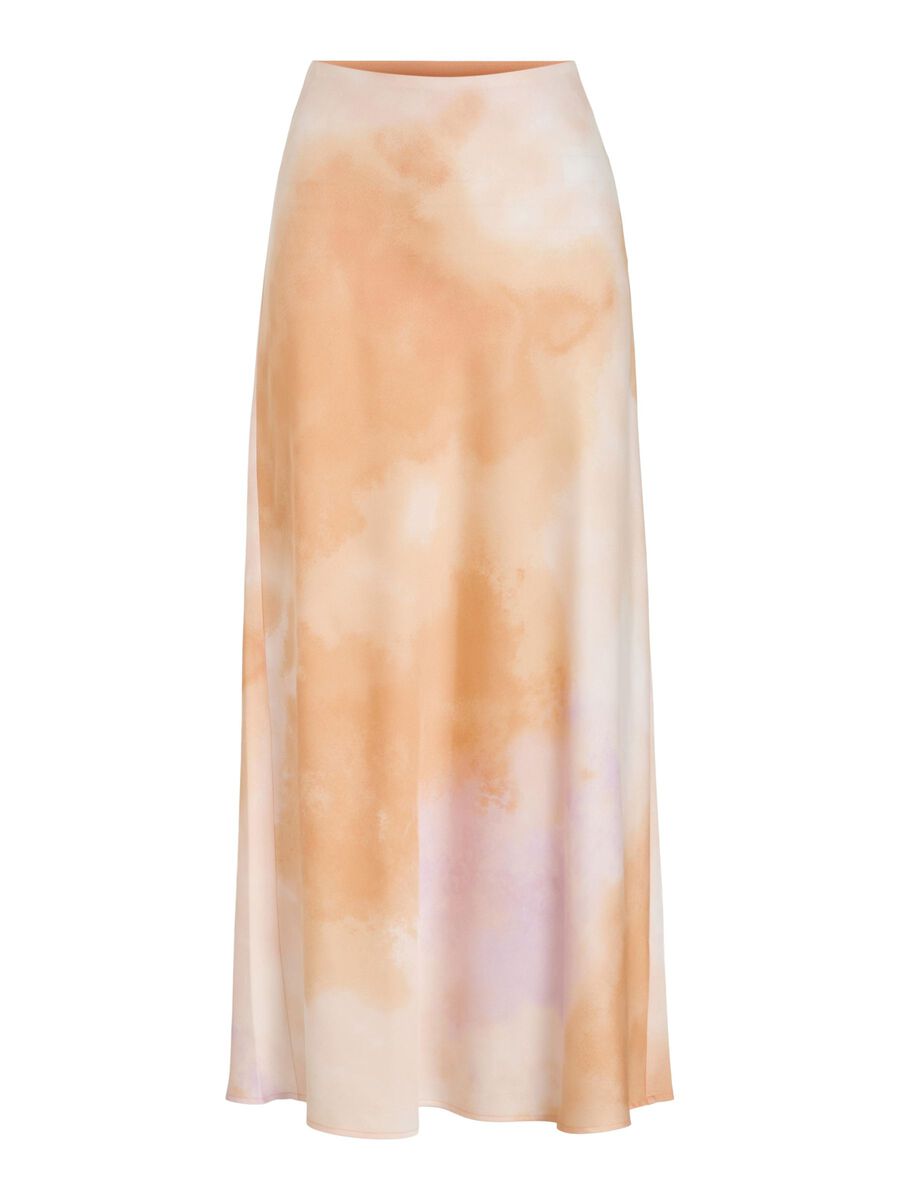 VILA VIELLETTE HIGH WAIST MIDIROCK, Cadmium Orange, highres - 14084182_CadmiumOrange_1211663_001.jpg
