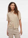 VILA SHORT SLEEVED SHIRT, Feather Gray, highres - 14102507_FeatherGray_003.jpg