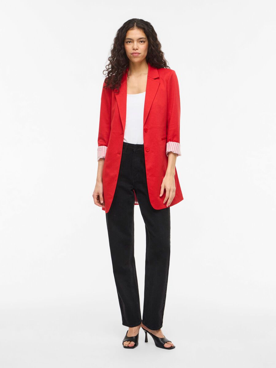 Carousel image - VISAGA LANGE JERSEY BLAZER, Mars Red | 4