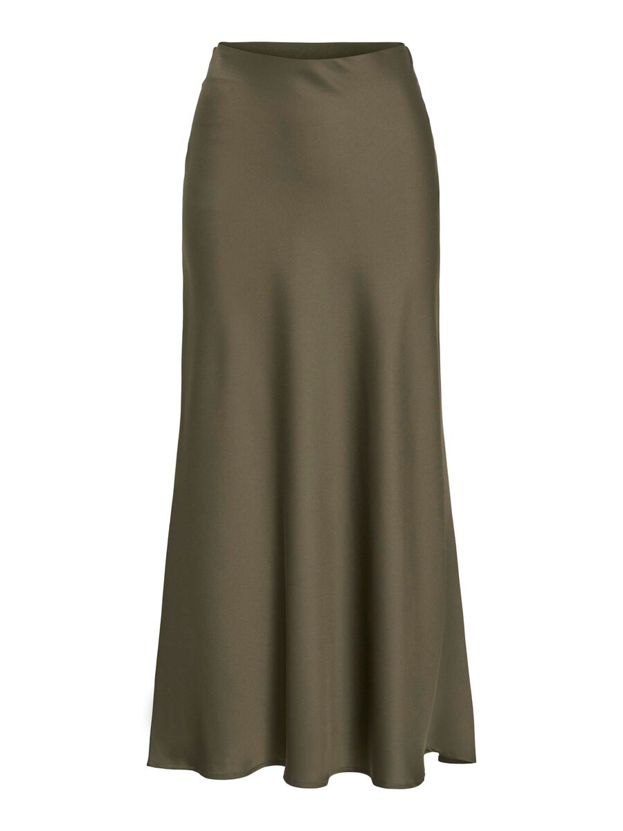 VILA VIELLETTE HIGH WAIST MIDI SKIRT, Dusty Olive, highres - 14084182_DustyOlive_001.jpg