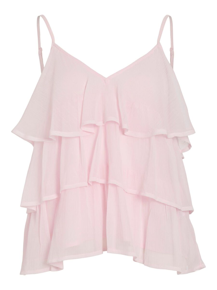 VILA VIHARLEY TIERED  STRAP TOP, Ballerina, highres - 14111856_Ballerina_001.jpg