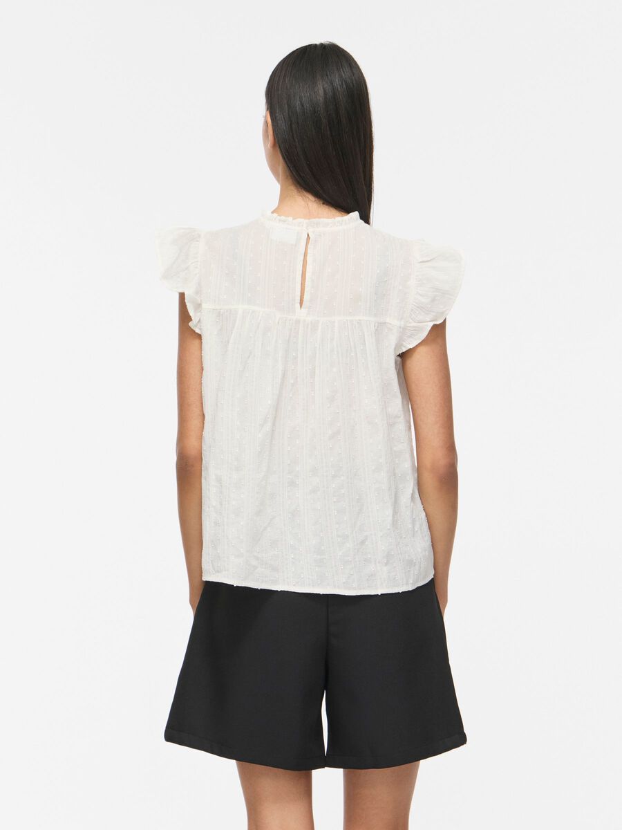 Carousel image - VIYVA ROUND NECK SLEEVELESS TOP, Snow White | 2