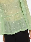 Product image thumbnail - VILULLI ROUND NECK LONG SLEEVED TOP, Smoke Green | 5