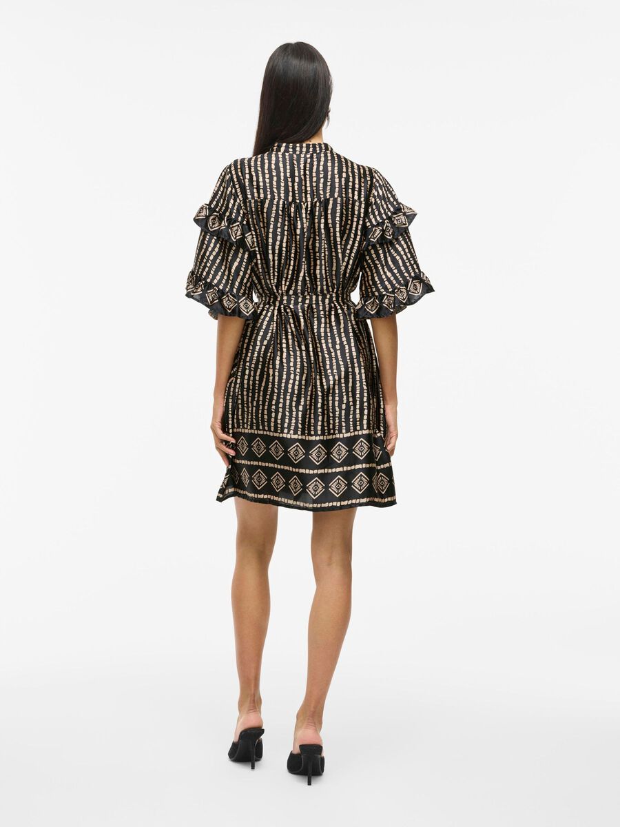 VILA A MANICHE CORTE VESTITO CORTO, Black, highres - 14101927_Black_1242732_004.jpg
