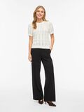 Product image thumbnail - VISIDONA SHORT SLEEVED KNITTED TOP, Snow White | 4