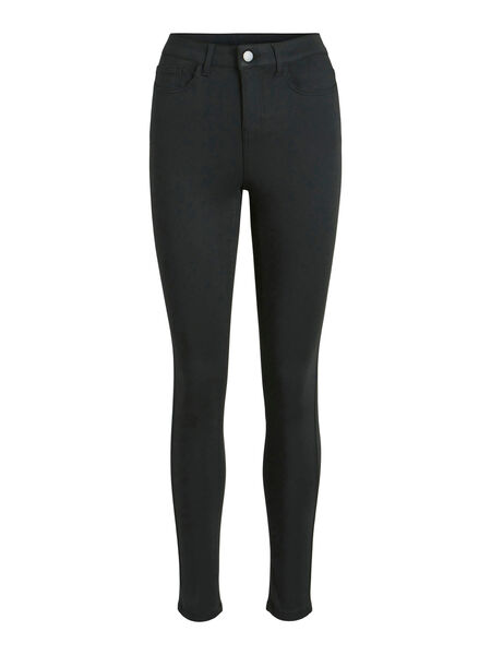 Vila HÖG MIDJA SKINNY FIT-JEANS, Black Denim, highres - 14084388_BlackDenim_001.jpg