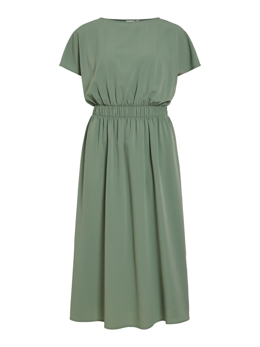 Product carousel image - VIMATHILDE KORTERMET MIDIKJOLE, Laurel Wreath | 2